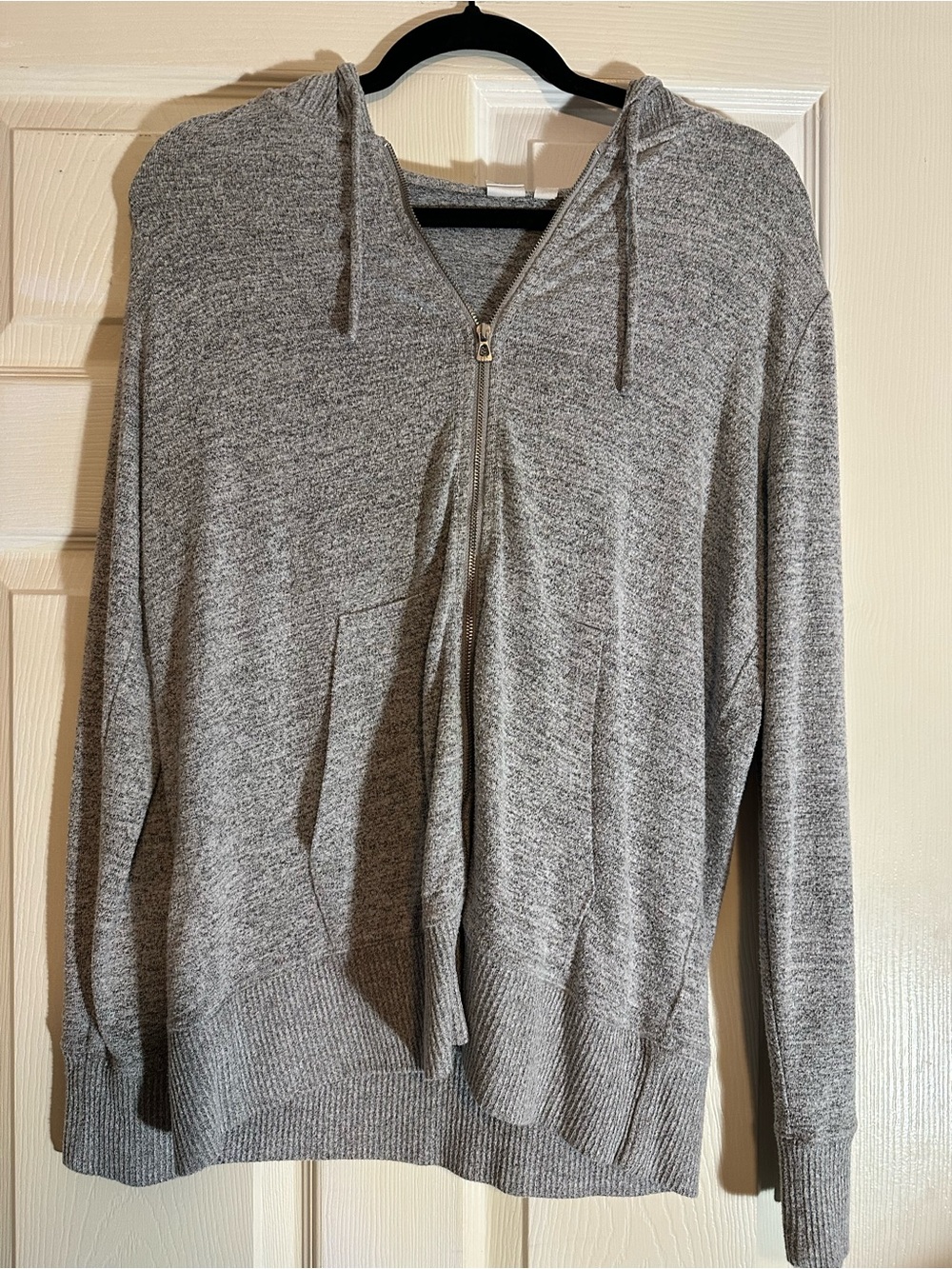 GAP Heather Gray Zip-Up Hoodie